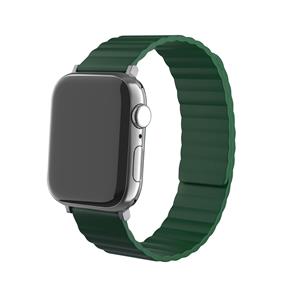 Strap-it Apple Watch magnetisch siliconen bandje (groen)