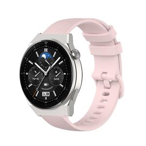 Strap-it Huawei Watch GT 3 Pro 46mm Luxe Siliconen bandje (roze)