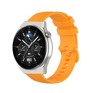 Strap-it Huawei Watch GT 3 Pro 46mm Luxe Siliconen bandje (oranje)