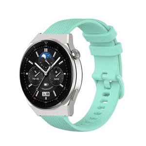 Strap-it Huawei Watch GT 3 Pro 46mm Luxe Siliconen bandje (Aqua)