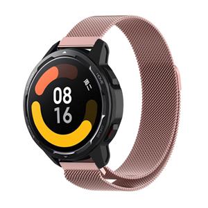 Strap-it Xiaomi Watch S1 Milanese band (roze)