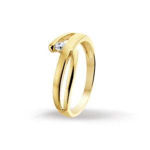 Tft Huiscollectie 4015266 Gouden ring zirkonia