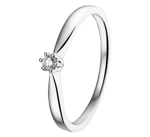 Tft Ring Diamant 0.05ct H SI Witgoud