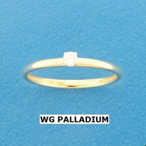 Tft Ring Diamant 0.09ct H SI Witgoud Palladium