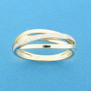 Tft Ring Diamant 0.11ct H SI Bicolor Goud