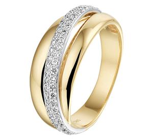 Tft Ring Diamant 0.47ct H SI Bicolor Goud