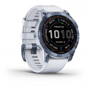 Garmin Fenix 7 Sapphire Solar - Multifunctioneel horloge blauw/ steinweiß