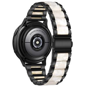 Strap-it Huawei Watch GT 3 42mm stalen resin band (zwart/wit)
