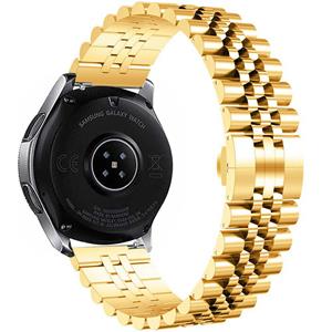 Strap-it Huawei Watch 3 (Pro) Jubilee stalen band (goud)