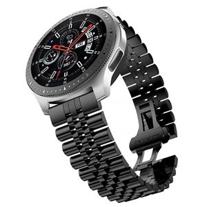 Strap-it Huawei Watch GT 3 46mm Jubilee stalen band (zwart)