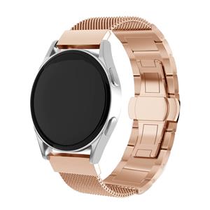 Strap-it Xiaomi Watch S1 stalen Milanese band (rosé goud)