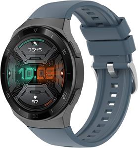 Strap-it Huawei Watch GT 2e siliconen bandje (grijsblauw)