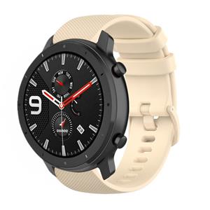 Strap-it Xiaomi Amazfit GTR Luxe Siliconen bandje (beige)