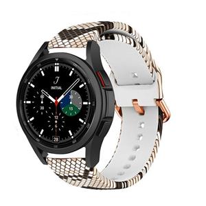 Strap-it Samsung Galaxy Watch 4 Classic 46mm Sneaky Snake siliconen bandje - Copy