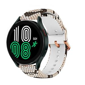 Strap-it Samsung Galaxy Watch 4 44mm Sneaky Snake siliconen bandje