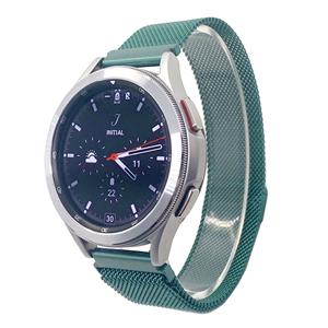 Strap-it Samsung Galaxy Watch 4 - 40mm Milanese band (groen)