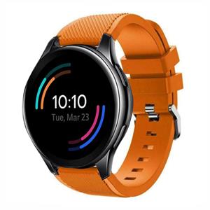 Strap-it OnePlus Watch siliconen band (oranje)