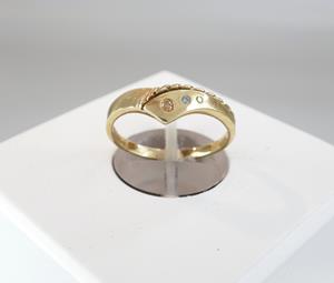 Christian Ring met 3 diamanten