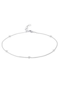 Elli, Fußschmuck Sommer Kristalle 925 Sterling Silber in silber,  für Damen