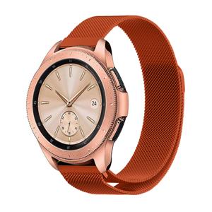 Strap-it Samsung Galaxy Watch Milanese band 42mm (oranje)