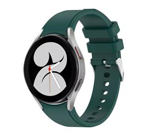 Strap-it Samsung Galaxy Watch 5 Pro - 46mm siliconen band (donkergroen)