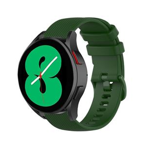 Strap-it Samsung Galaxy Watch 5 - 40mm luxe siliconen bandje (legergroen)