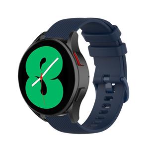 Strap-it Samsung Galaxy Watch 5 - 44mm luxe siliconen bandje (donkerblauw)