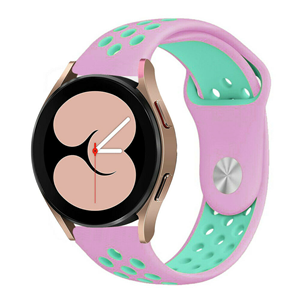 Strap-it Samsung Galaxy Watch 5 - 40mm sport band (roze/aqua)