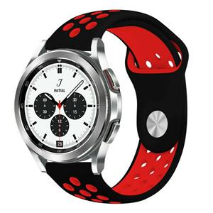 Strap-it Samsung Galaxy Watch 5 - 44mm sport band (zwart/rood)