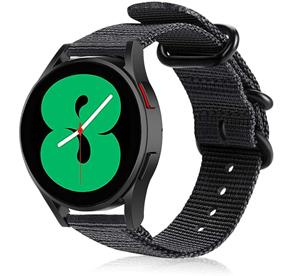 Strap-it Samsung Galaxy Watch 5 - 44mm nylon gesp band (zwart)