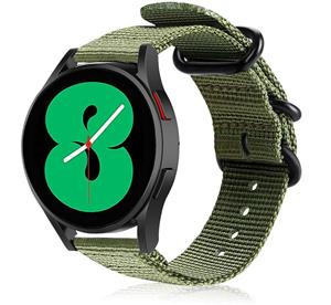 Strap-it Samsung Galaxy Watch 5 Pro - 46mm nylon gesp band (groen)