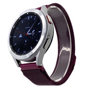 Strap-it Samsung Galaxy Watch 5 Pro - 46mm Milanese band (paars)