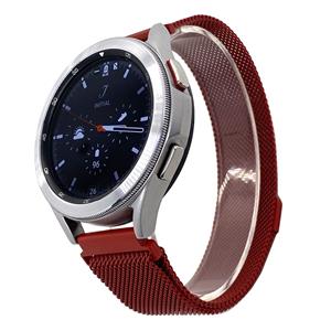 Strap-it Samsung Galaxy Watch 5 Pro - 46mm Milanese band (rood)