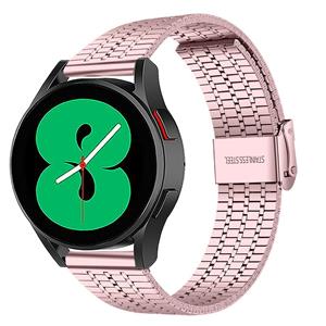 Strap-it Samsung Galaxy Watch 5 - 44mm roestvrij stalen band (rosé pink)
