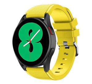Strap-it Samsung Galaxy Watch 5 - 44mm siliconen bandje (geel)