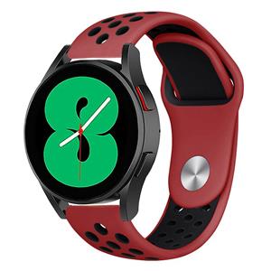 Strap-it Samsung Galaxy Watch 5 - 40mm sport band (rood/zwart)