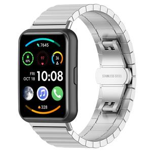 Strap-it Huawei Watch Fit 2 metalen bandje (zilver)