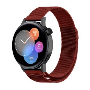 Strap-it Huawei Watch GT 3 42mm Milanese band (rood)
