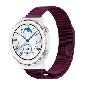 Strap-it Huawei Watch GT 3 Pro 43mm Milanese band (paars)