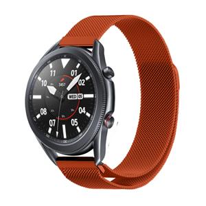 Strap-it Samsung Galaxy Watch 3 Milanese band 45mm (oranje)