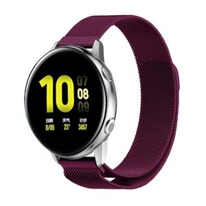 Strap-it Samsung Galaxy Watch Active Milanese band (paars)