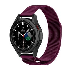 Strap-it Samsung Galaxy Watch 4 Classic 46mm Milanese band (paars)