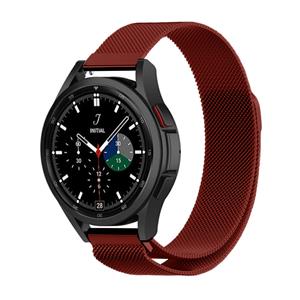 Strap-it Samsung Galaxy Watch 4 Classic 42mm Milanese band (rood)