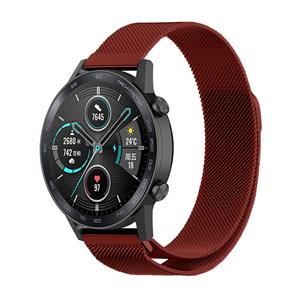 Strap-it Honor Magic Watch 2 Milanese band (rood)