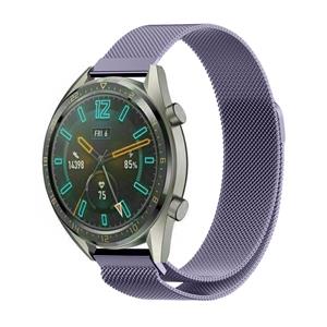 Strap-it Huawei Watch GT Milanese band (lichtpaars)