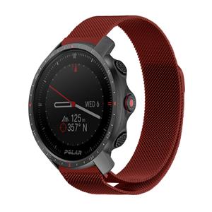 Strap-it Polar Grit X Pro Milanese band (rood)