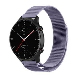 Strap-it Amazfit GTR 2 Milanese band (lichtpaars)