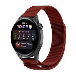 Strap-it Huawei Watch 3 (Pro) Milanese band (rood)