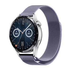 Strap-it Huawei Watch GT 3 46mm Milanese band (lichtpaars)