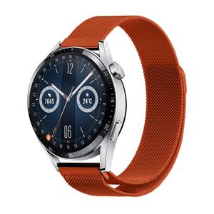Strap-it Huawei Watch GT 3 46mm Milanese band (oranje)